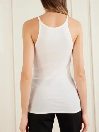 Calvin Klein Collection Alicia Cotton-blend Jersey Tank Top | Thumbnail 4 Calvin Klein Collection Alicia Cotton-blend Jersey Tank Top | Thumbnail 4