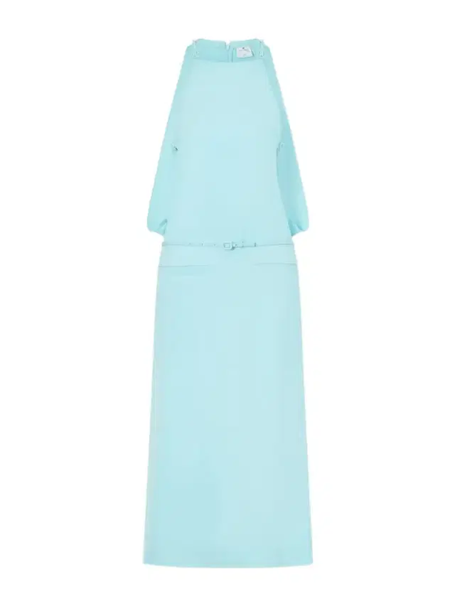 Cut-out Belted Jersey Dress