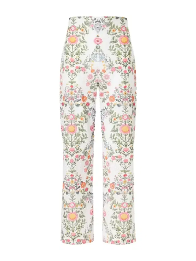 Joshua Broderie Anglaise Cropped Cotton Straight-leg Pants