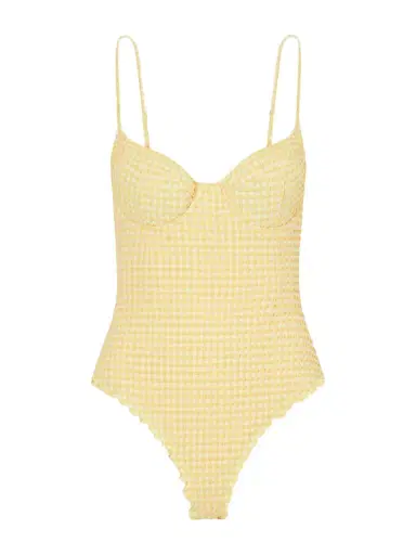 Simkhai Suni Checked Swimsuit | Thumbnail 1 Simkhai Suni Checked Swimsuit | Thumbnail 1