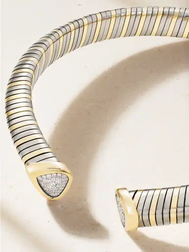 Marina B Trisola 18-karat Gold, Titanium And Diamond Necklace | Thumbnail 5