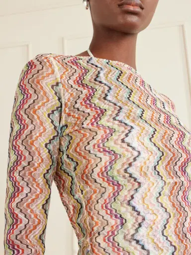 Missoni Striped Mesh Coverup | Thumbnail 4