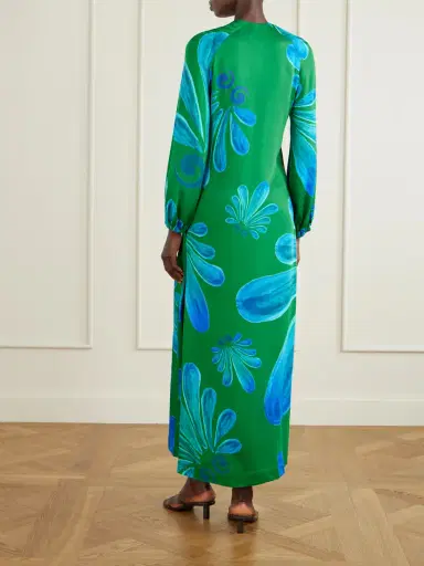 Themis Z Alcmene Embellished Printed Crepe Maxi Dress | Thumbnail 3 Themis Z Alcmene Embellished Printed Crepe Maxi Dress | Thumbnail 3