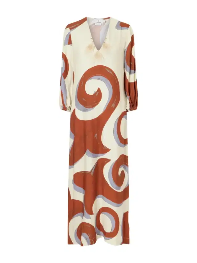 Kyra Feather-trimmed Printed Crepe Maxi Dress