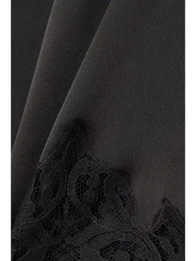 Stella McCartney Wrap-effect Lace-trimmed Satin Skirt | Thumbnail 4 Stella McCartney Wrap-effect Lace-trimmed Satin Skirt | Thumbnail 4