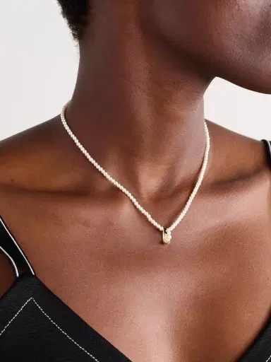 Mizuki 14-karat Gold, Pearl And Diamond Necklace | Thumbnail 2