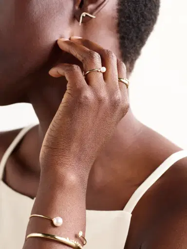 Mizuki 14-karat Gold, Pearl And Diamond Ring | Thumbnail 5