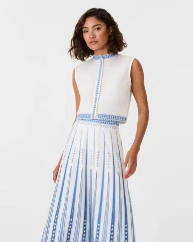 Emporio Sirenuse Andorra Top with Celestial Embroidery | Thumbnail 2 Emporio Sirenuse Andorra Top with Celestial Embroidery | Thumbnail 2