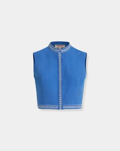 Emporio Sirenuse Andorra Top with Celestial Embroidery | Thumbnail 4 Emporio Sirenuse Andorra Top with Celestial Embroidery | Thumbnail 4