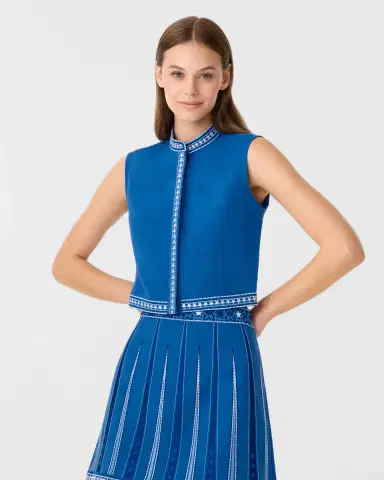 Emporio Sirenuse Andorra Top with Celestial Embroidery | Thumbnail 5 Emporio Sirenuse Andorra Top with Celestial Embroidery | Thumbnail 5