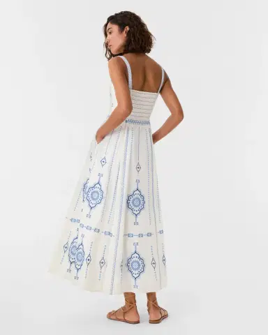 Emporio Sirenuse Aneeda Dress with Celestial Embroidery | Thumbnail 11