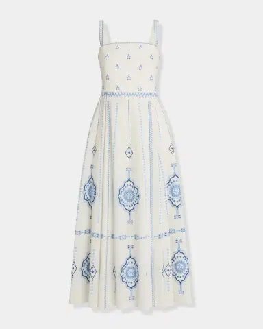 Emporio Sirenuse Aneeda Dress with Celestial Embroidery | Thumbnail 7