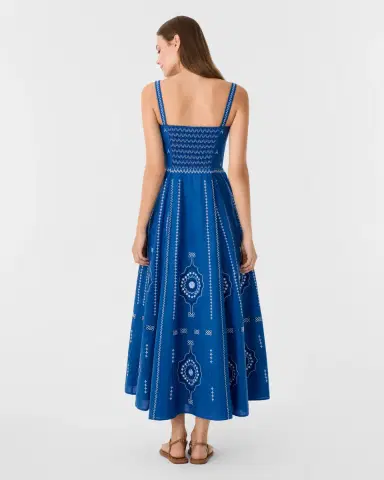Emporio Sirenuse Aneeda Dress with Celestial Embroidery | Thumbnail 11 Emporio Sirenuse Aneeda Dress with Celestial Embroidery | Thumbnail 11