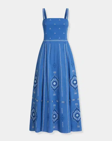 Emporio Sirenuse Aneeda Dress with Celestial Embroidery | Thumbnail 7 Emporio Sirenuse Aneeda Dress with Celestial Embroidery | Thumbnail 7