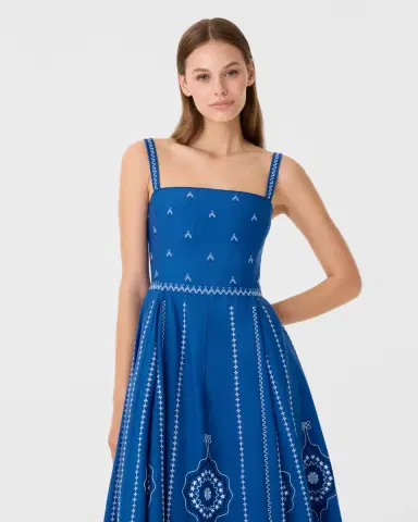Emporio Sirenuse Aneeda Dress with Celestial Embroidery | Thumbnail 10 Emporio Sirenuse Aneeda Dress with Celestial Embroidery | Thumbnail 10