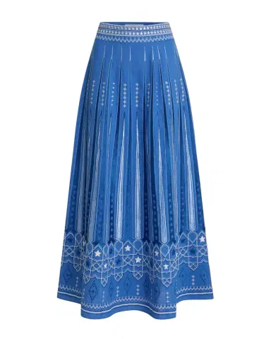 Emporio Sirenuse Camille Skirt with Celestial Embroidery | Thumbnail 1 Emporio Sirenuse Camille Skirt with Celestial Embroidery | Thumbnail 1