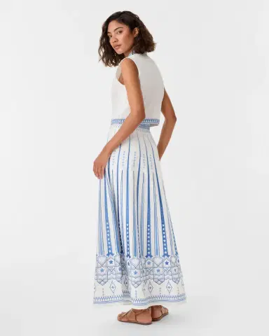 Emporio Sirenuse Camille Skirt with Celestial Embroidery | Thumbnail 2 Emporio Sirenuse Camille Skirt with Celestial Embroidery | Thumbnail 2