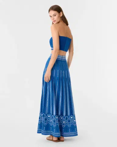 Emporio Sirenuse Camille Skirt with Celestial Embroidery | Thumbnail 5 Emporio Sirenuse Camille Skirt with Celestial Embroidery | Thumbnail 5