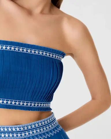 Emporio Sirenuse Flavia Top with Celestial Embroidery | Thumbnail 3 Emporio Sirenuse Flavia Top with Celestial Embroidery | Thumbnail 3