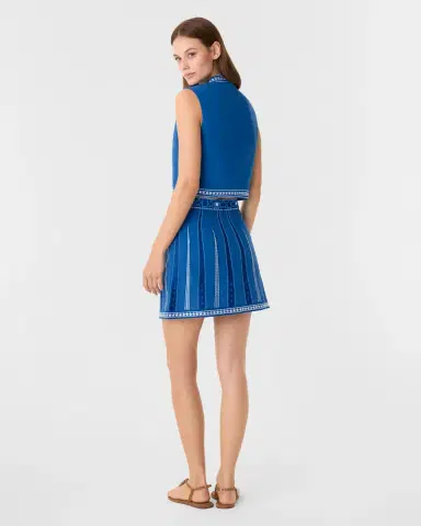 Emporio Sirenuse Giuliana Skirt with Celestial Embroidery | Thumbnail 5 Emporio Sirenuse Giuliana Skirt with Celestial Embroidery | Thumbnail 5