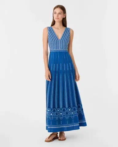 Emporio Sirenuse Nellie Dress with with Celestial Embroidery | Thumbnail 2 Emporio Sirenuse Nellie Dress with with Celestial Embroidery | Thumbnail 2