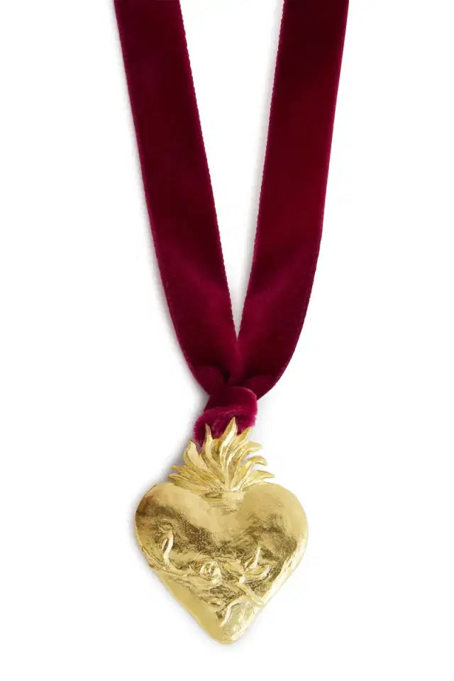 Markarian Amore Sacro Sacred Heart Large Choker Pendant