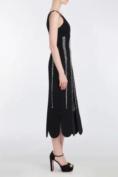 Markarian Brandy Pearl Stripe Embroidery Midi Dress | Thumbnail 3 Markarian Brandy Pearl Stripe Embroidery Midi Dress | Thumbnail 3