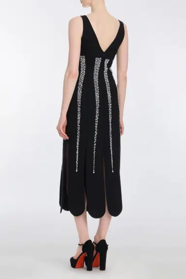 Markarian Brandy Pearl Stripe Embroidery Midi Dress | Thumbnail 4 Markarian Brandy Pearl Stripe Embroidery Midi Dress | Thumbnail 4