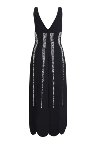 Markarian Brandy Pearl Stripe Embroidery Midi Dress | Thumbnail 5 Markarian Brandy Pearl Stripe Embroidery Midi Dress | Thumbnail 5