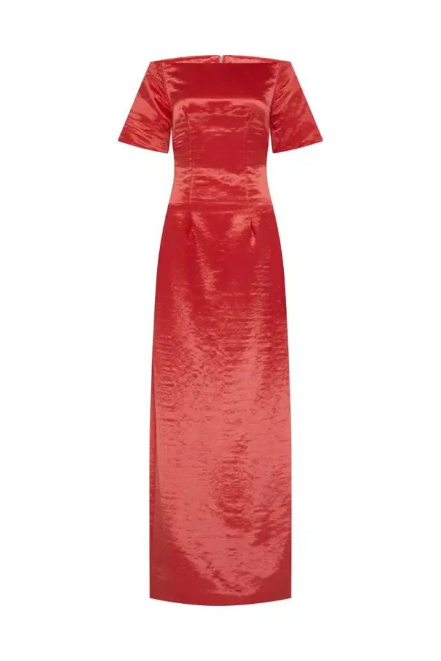 Markarian Gilda Short Sleeve Column Gown