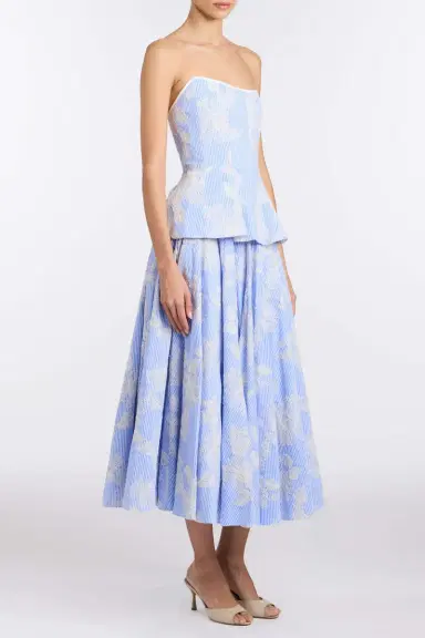 Markarian Soleil Floral Embroidered Midi Skirt | Thumbnail 3 Markarian Soleil Floral Embroidered Midi Skirt | Thumbnail 3