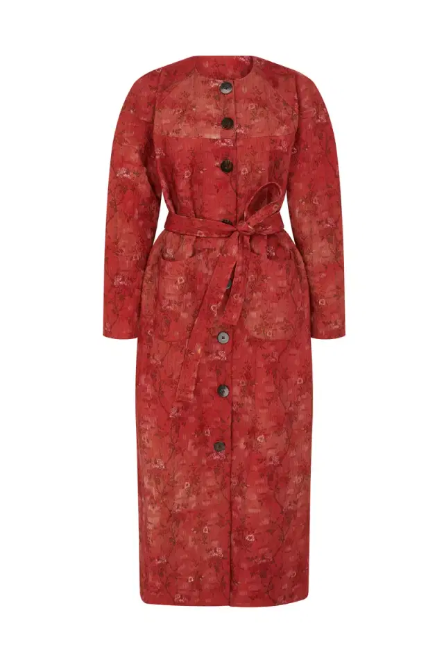 Markarian Tilda Brocade Rounded Sleeve Coat