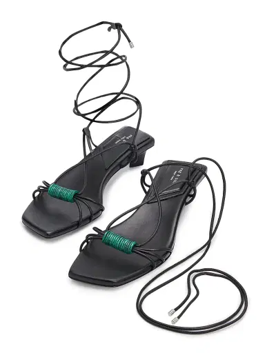 rag & bone Women's Liv Leather Ankle-Wrap Sandals | Thumbnail 2 rag & bone Women's Liv Leather Ankle-Wrap Sandals | Thumbnail 2