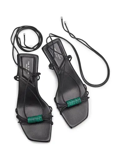 rag & bone Women's Liv Leather Ankle-Wrap Sandals | Thumbnail 4 rag & bone Women's Liv Leather Ankle-Wrap Sandals | Thumbnail 4