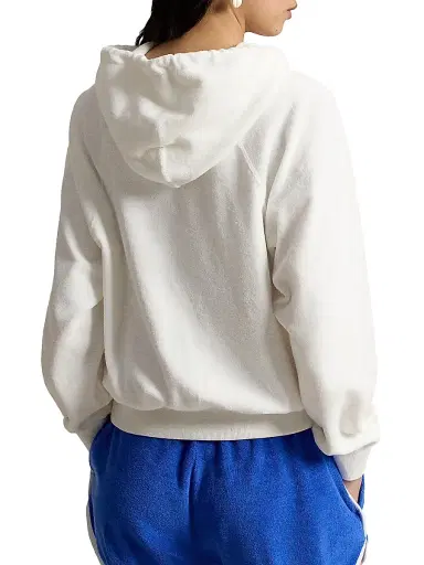Polo Ralph Lauren Women's Graphic Polo Bear Cotton-Blend Terry Hoodie - White | Thumbnail 4 Polo Ralph Lauren Women's Graphic Polo Bear Cotton-Blend Terry Hoodie - White | Thumbnail 4