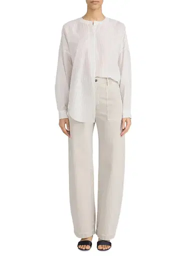 Frame Women's The Bow Cotton Cargo Pants - Flax - Size 31 | Thumbnail 2