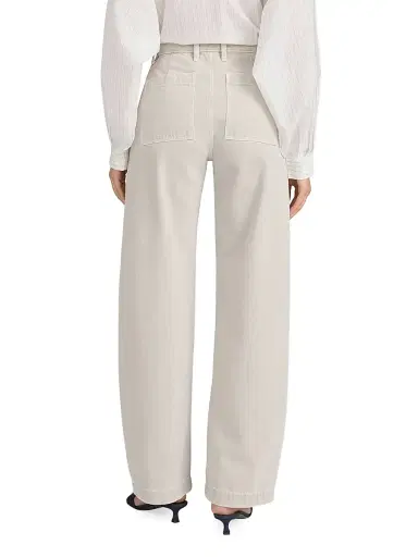 Frame Women's The Bow Cotton Cargo Pants - Flax - Size 31 | Thumbnail 6
