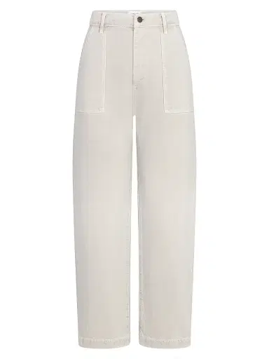 Frame Women's The Bow Cotton Cargo Pants - Flax - Size 31 | Thumbnail 1