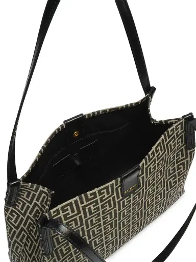 Balmain Women's Release Shopper Tote Bag - Ivoire Noir | Thumbnail 3