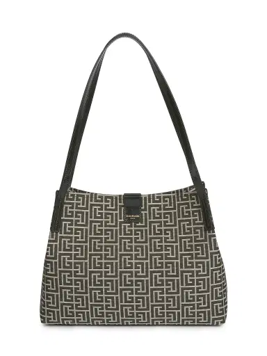 Balmain Women's Release Shopper Tote Bag - Ivoire Noir | Thumbnail 1