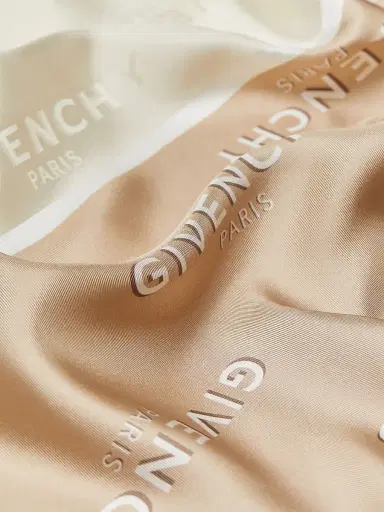 Givenchy Women's Shadow Bicolor Square Scarf in Silk | Thumbnail 2 Givenchy Women's Shadow Bicolor Square Scarf in Silk | Thumbnail 2