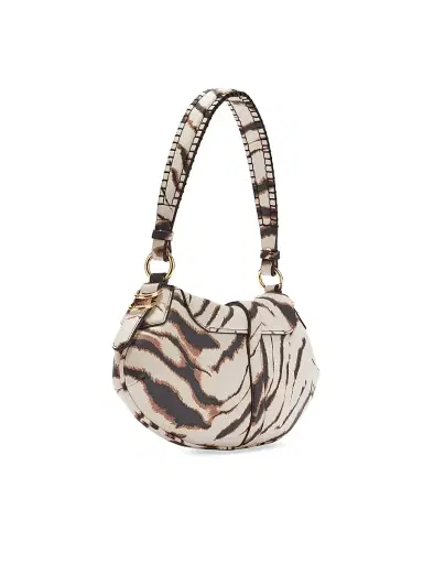 Ganni Women's B-Kat Zebra Shoulder Bag - White | Thumbnail 2 Ganni Women's B-Kat Zebra Shoulder Bag - White | Thumbnail 2