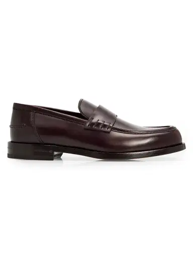 Gianvito Rossi Men's Preppy Leather Loafers - Moka | Thumbnail 1