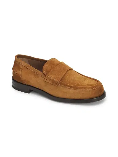 Gianvito Rossi Men's Preppy 45MM Suede Penny Loafers - Texan - Size 11.5 | Thumbnail 2