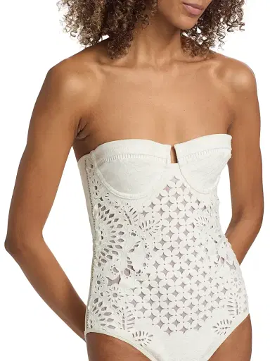 Zimmermann Women's Indra Embroidered One-Piece Swimsuit - | Thumbnail 5