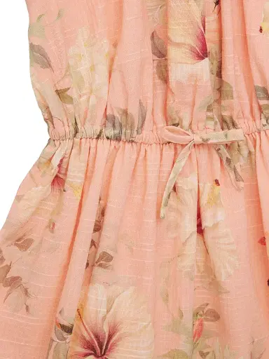 Zimmermann Little Girl's & Girl's Mahon Flip Cotton Dress - Pink Hibiscus - Size 12 | Thumbnail 3 Zimmermann Little Girl's & Girl's Mahon Flip Cotton Dress - Pink Hibiscus - Size 12 | Thumbnail 3