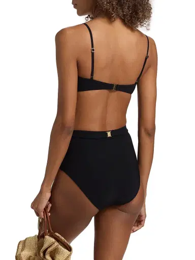 Zimmermann Women's Mahon Trim Detail Bikini - Black - Size 6 | Thumbnail 4