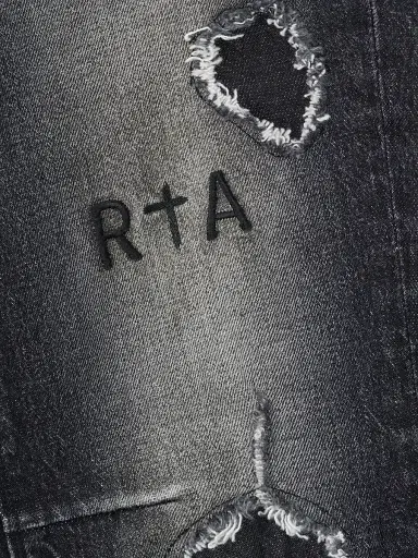 RTA Men's Chaparral Distressed Skinny Jeans - Fray Noir - Size 40 | Thumbnail 3 RTA Men's Chaparral Distressed Skinny Jeans - Fray Noir - Size 40 | Thumbnail 3