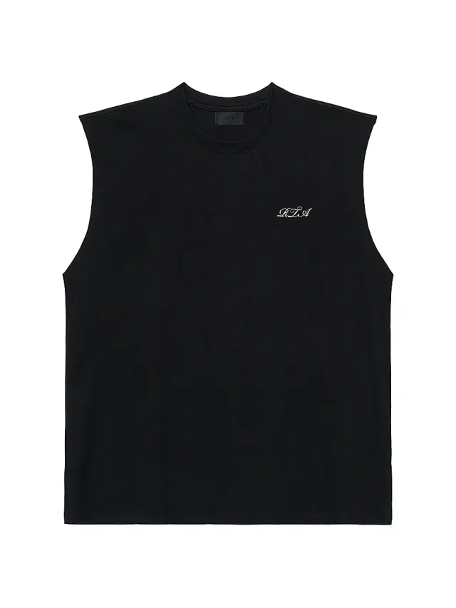 RTA Men's Chaparral Terry Cursive Logo Muscle Tank - Black Cursive