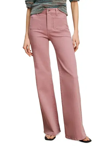 Veronica Beard Women's Joplin High-Rise Flare Wide-Leg Jeans - Orchid Haze - Size 32 | Thumbnail 3 Veronica Beard Women's Joplin High-Rise Flare Wide-Leg Jeans - Orchid Haze - Size 32 | Thumbnail 3